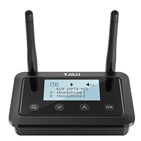 Bluetooth 送信機 オーディオレシーバー トランスミッター bluetooth レシーバー dac aptx ll 低遅延/aptx hd aac/sbc、光 デジタル/3.5mm AUX/RCA/対応、ヘッドフォン/スピーカー/pc/tv/