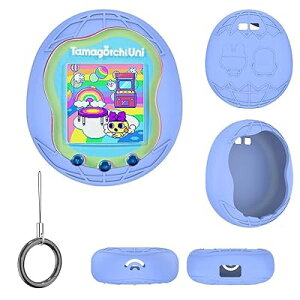 For Tamagotchi Uni (2023) ケース シリコン たまごっちユニ用ケース防水防塵 軽量 耐衝撃性 無臭で 耐久性 ソフト たまごっち Tamagotchi Uni 用 シリコン 保護カバー バックル+吊り下げロープが付属し
