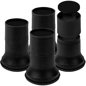 こたつ・テーブル・ベッド・机の高さ調節が簡単にできる ベッドの高さをあげる足 高さを上げる 高さ調節脚 こたつ 継足し 継ぎ足 テーブル脚台 3段階高さ調整 5.5cm 10cmと15.5cm 暖房器具 (耐