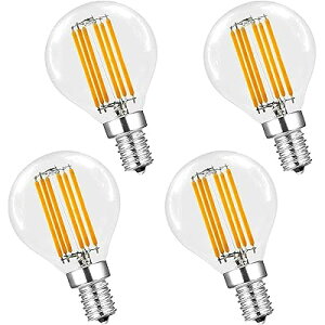 KY LEE G45 6W 100V LED �t�B�������g�d�� E14���� 2700K�g�F�E�H�[���z���C�g ���M�d��60W�`���� �S�z���^�C�v �N���V�b�N ���g���d�� 4��