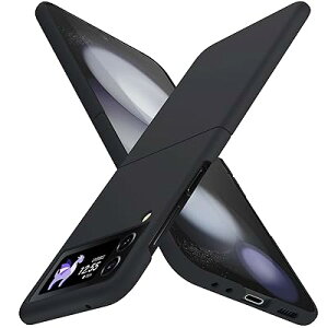 Galaxy Z Flip4 �P�[�X ���^ �l�C �y�� ���΂ݖh�~ Z Flip4 �X�}�z�P�[�X �Ռ��z�� PC�f�� �V���v�� �n�[�h �T���X�� �����Y�ی� �Ռ��z�� �ϋv �l�C �g�уJ�o�[ �u���b�N -15-ZFLIP4-02