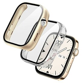 for HUAWEI WATCH FIT3保護ケースが軽い硬質PC素材のファーウェイWATCH FIT3プロテクター-ゴールド+透明色