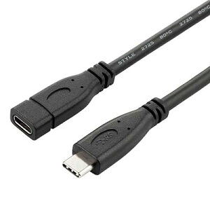 USB-C USB 3.1 タイプ C オス - メス延長データケーブル ラップトップ Macbook タブレット 携帯電話用 2m