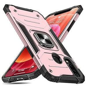 Huawei P30 Lite �P�[�X �����O�t�� �Ռ��z�� �ϏՌ� �����h�~ �č��R��MIL�W���擾 �X�^���h�@�\ PC+TPU ��d�\�� �h�o ���^ �y�� ��̌^ 360�x��] �S�ʕی�J�o�[ Huawei �P�[�X �s���N MJJ-SJ-1051