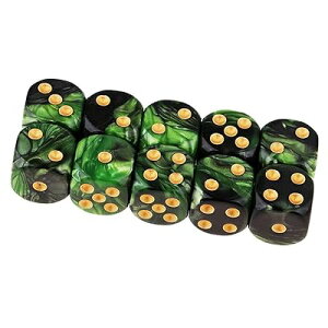 10 ʑ̃_CX D6TCR 6ʃ_CX16mm Dungeons and Dragons AMTGA TRPGA DNDTCRȂǃe[uQ[p (O[ ubN)