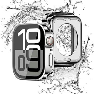 for Apple WatchP[Xy2 in 1h݌vz46/42mmAbvEHb`یP[X KXtB ̌^ Series 10/9/8/7/6/SE/5/4 3DpGbWfUC PCf ^b`x Sʕی Ռz A