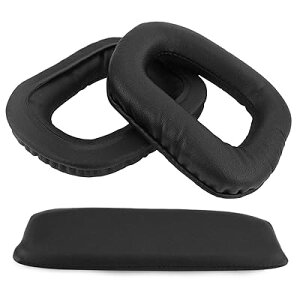 �C���[�p�b�h + �w�b�h�o���h�J�o�[ Logitech G35 ���w�b�h�z���p�b�h �Ή������p �w�b�h�z���p�b�h �C���[�N�b�V���� (�u���b�N) �Z�b�g