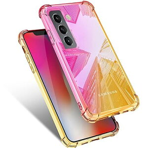 Galaxy S21 ケース クリア SCG09 SC-51B耐衝撃 薄型 グラデーション 透明 TPUバンパー 薄型 軽量 取り出し易い 全面保護 カバー 光学メッキ加工 おしゃれ 擦り傷防止 指紋防止 ストラップホール付き