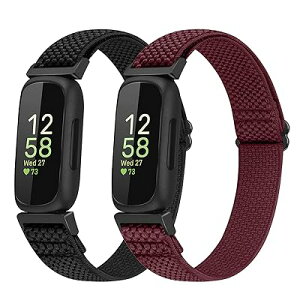 2 �p�b�N ���߉\�Ȓe���i�C���� �X�|�[�c�o���h Fitbit Inspire 3/2/1/Inspire HR/Inspire Ace 2/Ace 3�Ή� �j�����p�����p���X�g�o���h �\�t�g�ȃ\�����[�v�t��