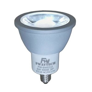 led 12v �X�|�b�g EZ10���� COB6W JR50�_�C�N���^ �_�N�g���[���pLED �n���Q���d��50W�`60W���� �����Ή� (�����F����(5000K), 6W EZ10���� 30�x(1��))