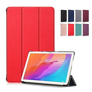 HUAWEI MatePad T10 AGR-W09 9.7�C���`/HUAWEI MatePad T10s AGS3-W09 10.1�C���` �P�[�X�J�o�[ ���^ �X�^���h�@�\�t�� �O�� �}�O�l�b�g�y�� �ϏՌ� PU���U�[ �^�u���b�g�P�[�X