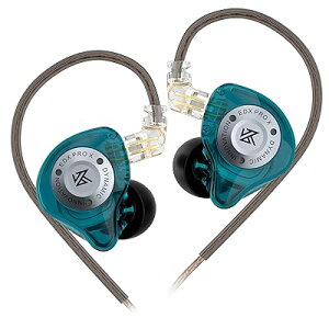 KZ EDX PRO X �J�i���^ �C���z�� 1DD �C�����j�^ 10mm�A�b�v�O���[�h�_�C�i�~�b�N�h���C�o�[ ���P�[�u���\ �C���C���[ �w�b�h�t�H���L�� Wired Earphones 2pin (�}�C�N����, ��)