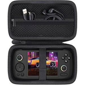 �y��p���[�P�[�X�zAnbernic RG406H Unisoc T820 �n���h�w���h�Q�[���@ RG 406H Whatsko�|�[�^�u���g�уQ�[���@�ɑΉ�,�u���b�N�i�P�[�X�̂݁j