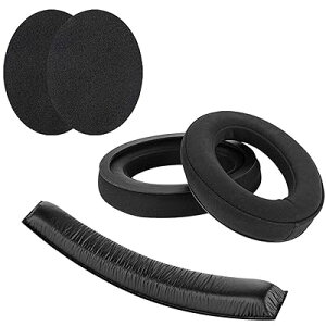 �C���[�p�b�h + �w�b�h�o���h Sennheiser �[���n�C�U�[ HD380 PRO, HD380, PC350, Game Zero �� �Ή� ���� �p �w�b�h�z���p�b�h �C���[�p�b�h �C���[�N�b�V���� �Z�b�g (earpad+headband)