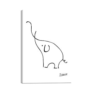 アートパネル ピカソ ポスター 絵画 象 絵画 インテリア モダンアート 玄関 壁絵 飾り雑貨 おしゃれ 玄関 寝室 装飾 木枠付きの完成品 (30X40cm)