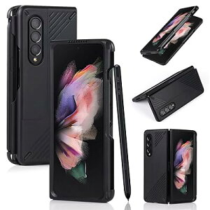 For Galaxy Z Fold3 5G �P�[�X S�y�����[�t�� Samsung Galaxy Z Fold3 5G SC-55B SCG11 �w�ʃJ�o�[ ���^ �y�� Zfold3 5g sc55b �g�уJ�o�[ �����PC�P�[�X �T���X�� �M����