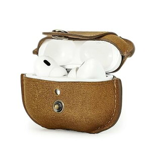 AirPods Pro 2�P�[�X�{�v �G�A�[�|�b�Y�v�� �P�[�X �C���z����J�o�[�̗����h�~�ώ��ی�P�X Qi���C�����X�[�d�Ή� Brown
