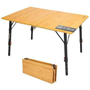 Lv e[u AEghA ܂ iK 42-70 cm ou[e[u 4 RpNg ω׏d80kg 100 × 70 cm