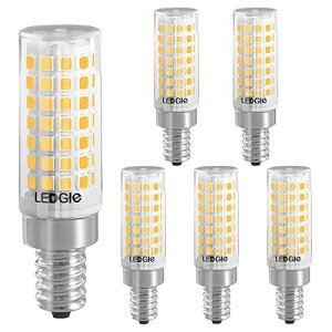 LED電球 E12口金 8W 電球色(3000K) 700lm ハロゲン電球80W形相当 88個LED 非調光 ビーム角360度 6点セット PSE認証済み