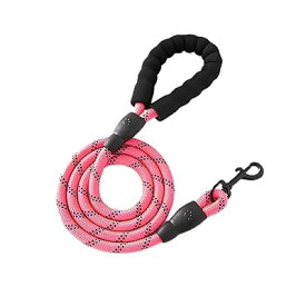犬 リード 持ちやすい スポンジハンドル 丈夫 ロープ 150X1.2cm 夜間 反射 小型犬 中型犬 大型犬用リード しつけ 訓練