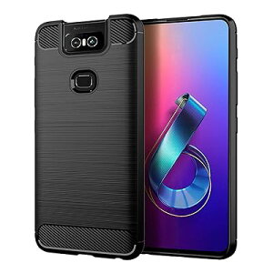 For ASUS ZenFone 6 ZS630KL �P�[�X �\�t�gTPU�V���R�[���f�� �ی�J�o�[ �G�C�X�[�X ZenFone6 ZS630KL �Ή� (�u���b�N)