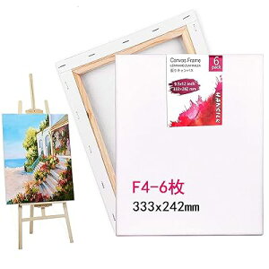 【6枚/セット】キャンバス 張りキャンバス F4 油絵 キャンバス 画材 画布 油絵 絵画 333x242mm 張りキャンバス キャンバス絵画 キャンバス画材 絵画ボード 油絵の具 部屋飾り 水彩画 キャンバス