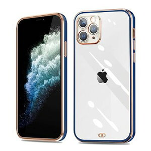 iPhone 11 Pro MAX �P�[�X �N���A �A�C�t�H��11 pro max �P�[�X ���� �J�o�[ �ϏՌ� TPU �����h�~ �h�o ���^ �y�� ��̌^ �ό`�h�~ �l�C ������� �S�ʕی�J�o�[ �V���R�� ���b�L���H (�l�C�r�[�E�u��
