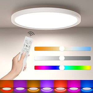 LEDV[OCg 6 24W  VƖ 3600LM ԐڌRGBJ[ & F ɔ^ dC u ͋CCg Rt 6`8 Q/rO/_CjO/q/Q[[