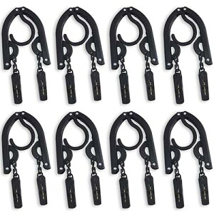 折り畳みハンガー 携帯ハンガー 折りたたみハンガー 旅行用ハンガー 8個セット(16個ピンチ付き) 軽量 コンパクト 収納便利 旅行 洗濯 出張 室内 キャンプ 携帯用 折りたたみ式