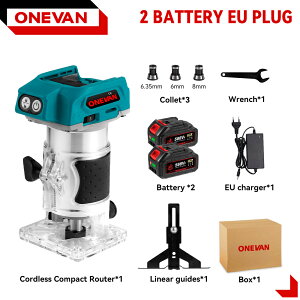 ONEVAN �u���V���X�d���n���h�g���}�[ 1600W 5�i�K���x���� �R�[�h���X�E�b�h���[�^�[ �؍H���� �X���b�e�B���O 21V 18V�o�b�e���[�Ή�