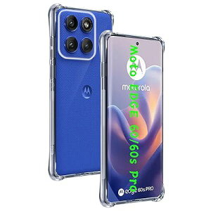 �Ή� Motorola Moto EDGE 60 Pro �P�[�X ���� �_��TPU�f�� �S�ʕی� �ϏՌ� �����h�~ ���菝�h�~ �Ή�