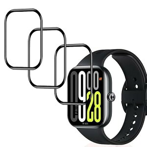 �y3���Z�b�g�z�p Xiaomi Redmi Watch 5 �ی�t�B���� �t�B���� �ی�J�o�[ PET������ �Y�f�@�� �p Red
