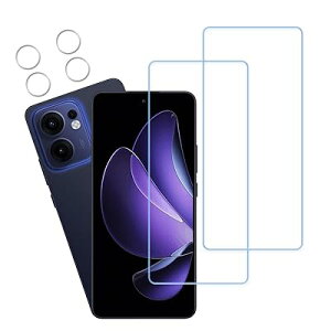 �y2+2���Z�b�g�z ���{�f�ސ� �u���[���C�g�J�b�g OPPO Reno 13 A �p �K���X�t�B���� �J�����t�B