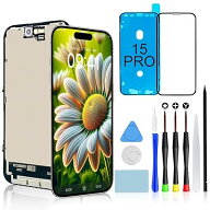 液晶パネル For iPhone 15 Pro の互換性 画面交換 キット - 6.1インチ 修理キット フロントガラス