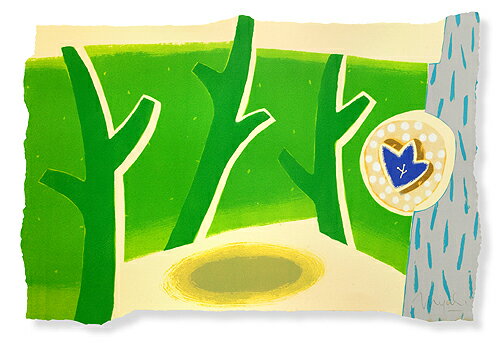 片山みやび、きき耳、版画/リトグラフ