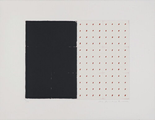 坪田政彦、彩・境・点-A、版画/リトグラフ