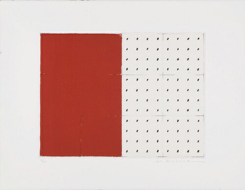 坪田政彦、彩・境・点-C、版画/リトグラフ