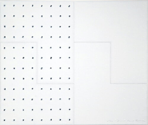坪田政彦、境・点・描-1、oiloncanvas