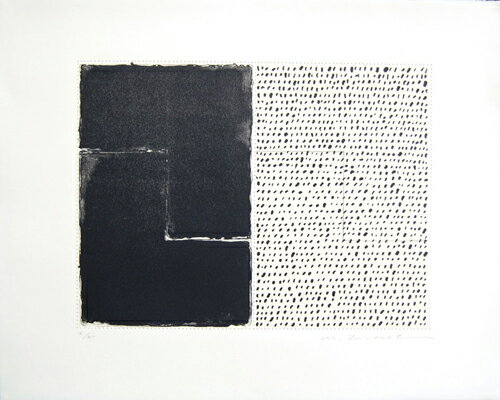 坪田政彦、玄・描-A、版画/リトグラフ・シルクスクリーン