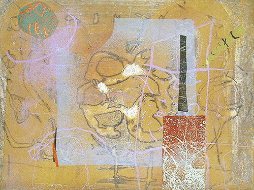 山本正文、夏の花、版画/銅版画