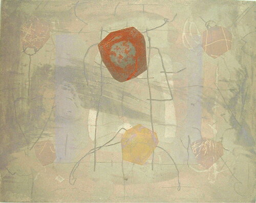 山本正文、未完の花園、版画/銅版画