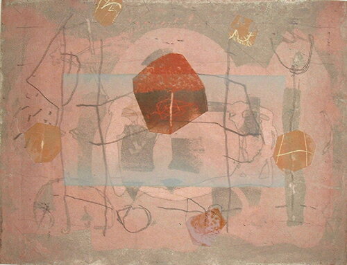 山本正文、未完の花園、版画/銅版画