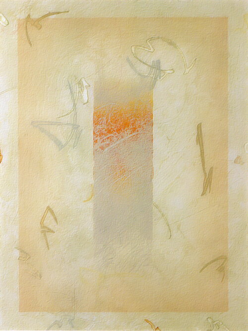 山本正文、黄昏、版画/銅版画