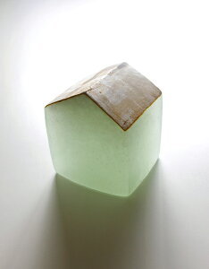 オブジェ/キャストガラス 扇田克也 OGFA-05 HOUSE 現代アート 抽象 送料無料