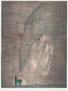 版画/木版画 木村繁之 冬空 現代アート 抽象 送料無料