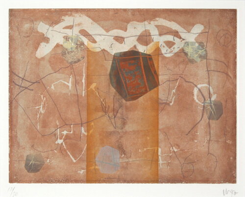 山本正文未完の花園5版画/銅版画絵画アート現代アートインテリアアートモダンアート抽象画贈り物(新築祝い・竣工祝い・開店祝い)