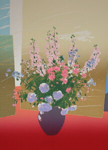 版画/シルクスクリーン 福本吉秀 Fine day 現代アート 抽象 送料無料