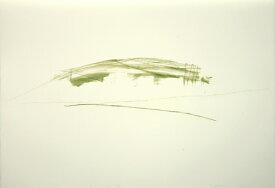 版画/銅版画 芝高康造 流れ V-42 緑土 現代アート 抽象 送料無料