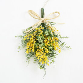 ミモザ リース スワッグ 玄関飾り 造花