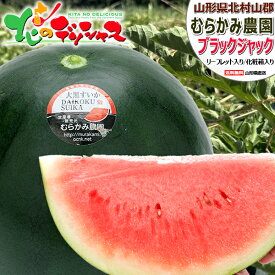 【予約】山形県産 スイカ ブラックジャック 1玉 (秀品/常温便) むらかみ農園 夏すいか 夏スイカ すいか スイカ 西瓜 尾花沢スイカ 大黒スイカ 夏ギフト 暑中見舞い 残暑見舞い ギフト 贈り物 お祝い 内祝い プレゼント 果物 フルーツ 山形県 送料無料 お取り寄せ